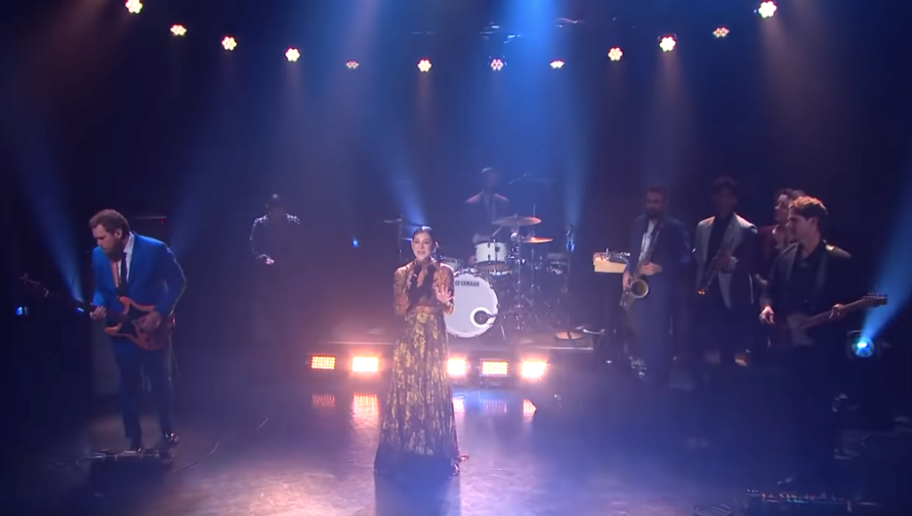 Watch Japanese Breakfast play “Slide Tackle” and talk Union Transfer on ‘The Late Late Show’