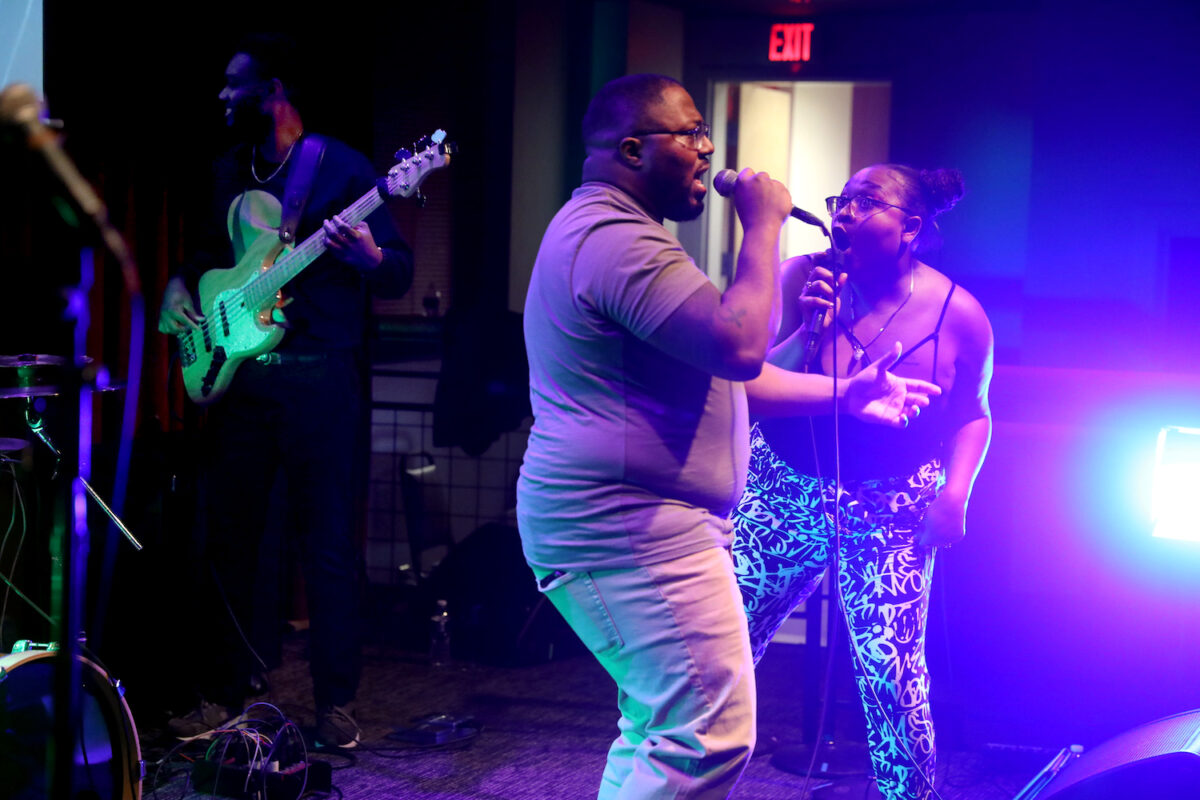 James Weldon and friends throw a Sunday night party at World Cafe Live