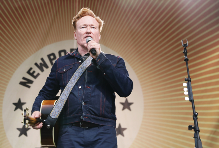 Conan O'Brien at the Newport Folk Festival 2024 | Photo by Heather Hurlock