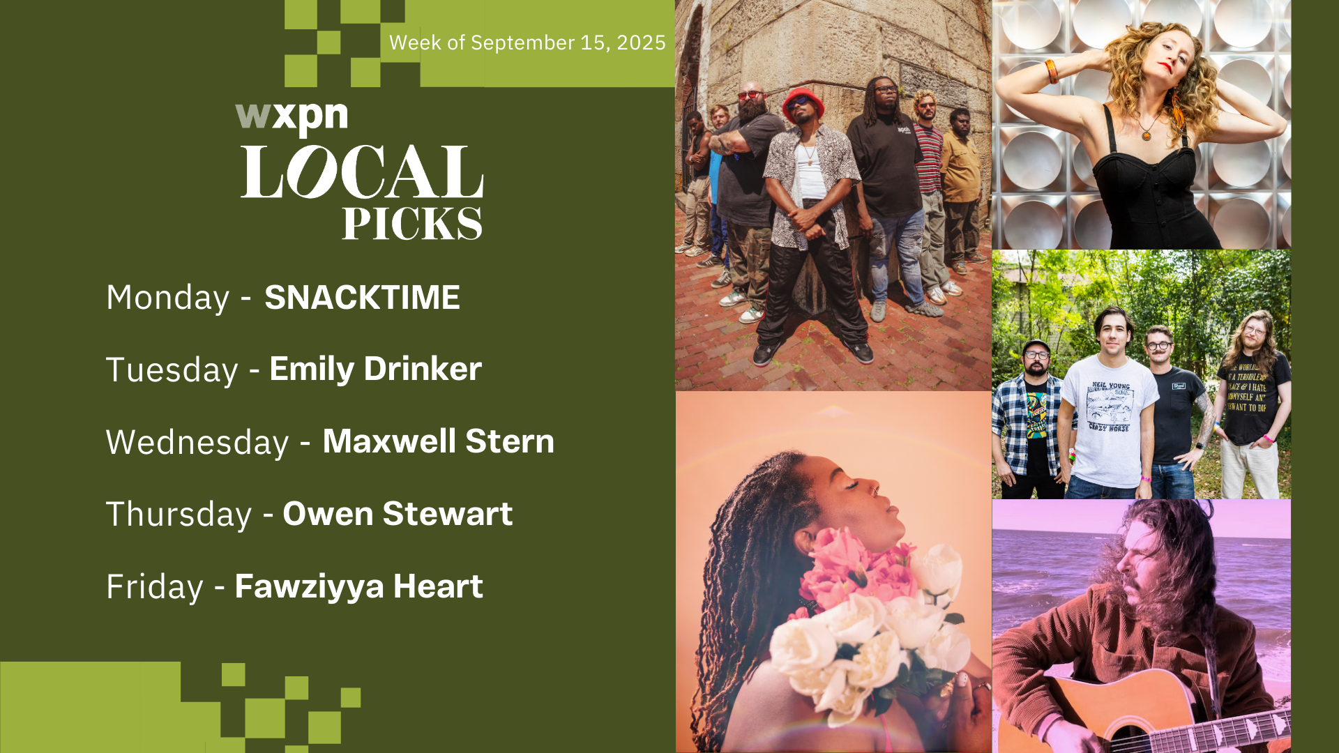 WXPN Local Picks – Week of September 15, 2025